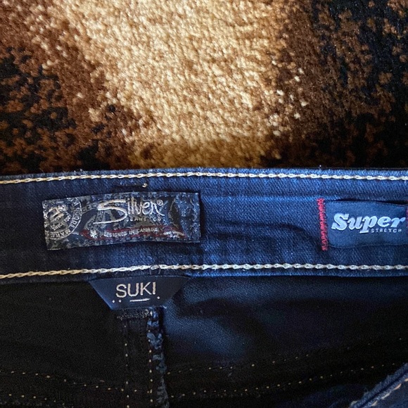 Suki Super Stretch Silver Jeans Capris W29/L23 - Picture 7 of 14